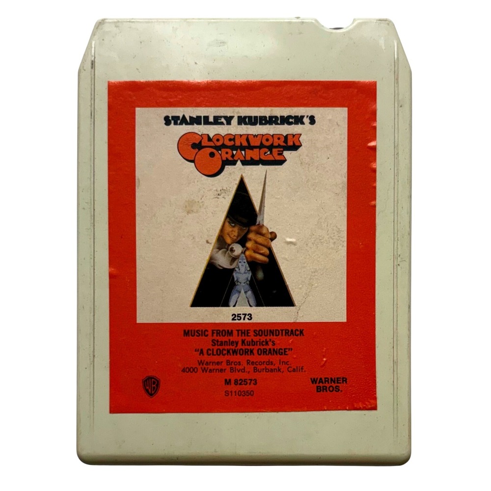 A Clockwork Orange Soundtrack 8-Track Tape Warner Bros M 82573 Stanley Kubrick